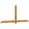 Ekena Millwork Eugene Rough Sawn Timber Gable Bracket, Western Red Cedar, 84"W x 35"H x 2"D x 4"F, 10/12 Pitch GBW084X35X0204EUG00RWR - alternate 3